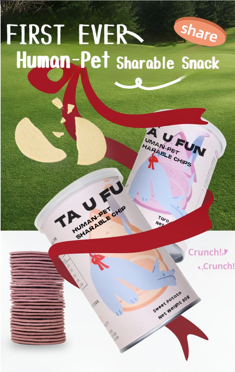 Sale - Ta U Fun Sweet Potato & Taro Chips, Human-Pet Sharable Snack