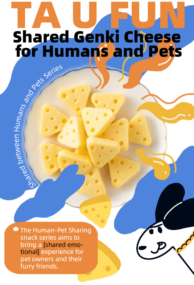 TA U FUN Vitality Cheese, Human-Pet Sharable Snack