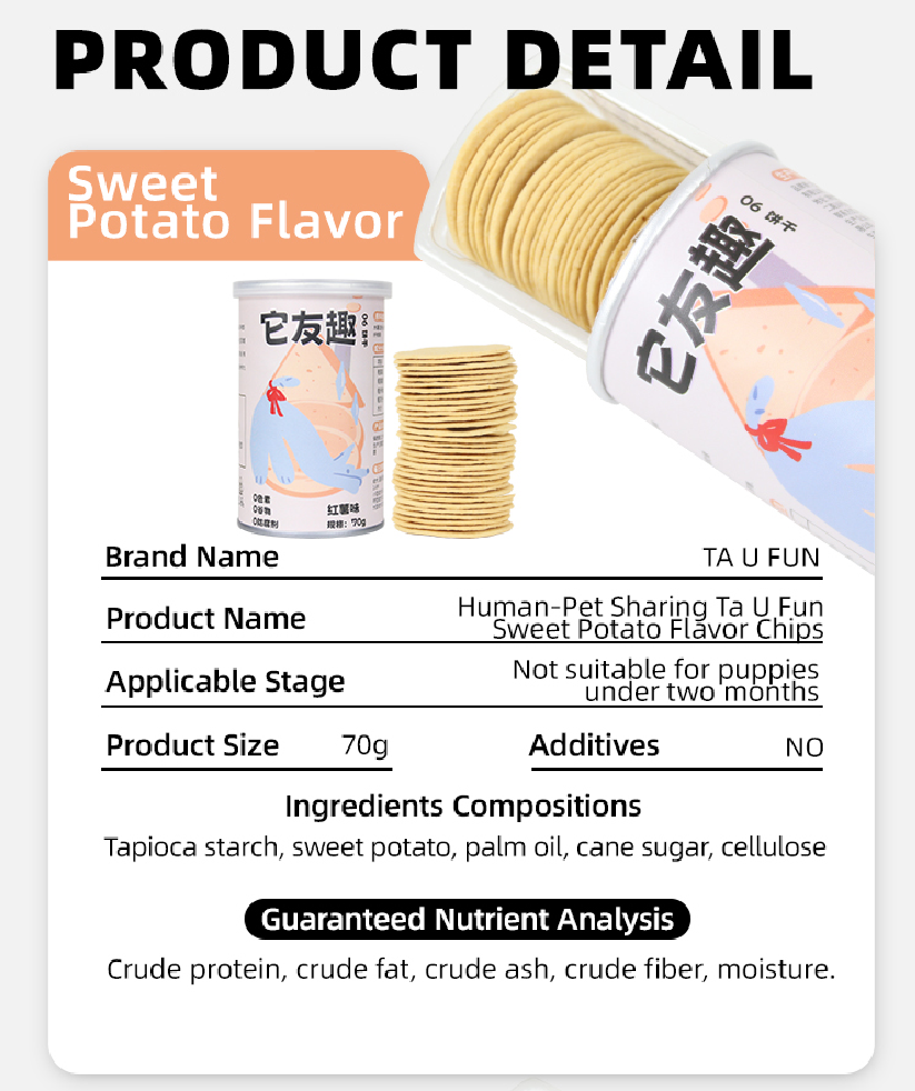 Sale - Ta U Fun Sweet Potato & Taro Chips, Human-Pet Sharable Snack